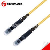 1M MTRJ/PC-MTRJ/PC Duplex 9/125 OS2 Single Mode OFNR Fiber Optic Patch Cable 3.0mm – Yellow