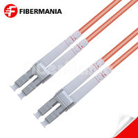 1M LC/UPC-LC/UPC Duplex 62.5/125 OM1 Multimode OFNR Fiber Optic Patch Cable 3.0mm – Orange