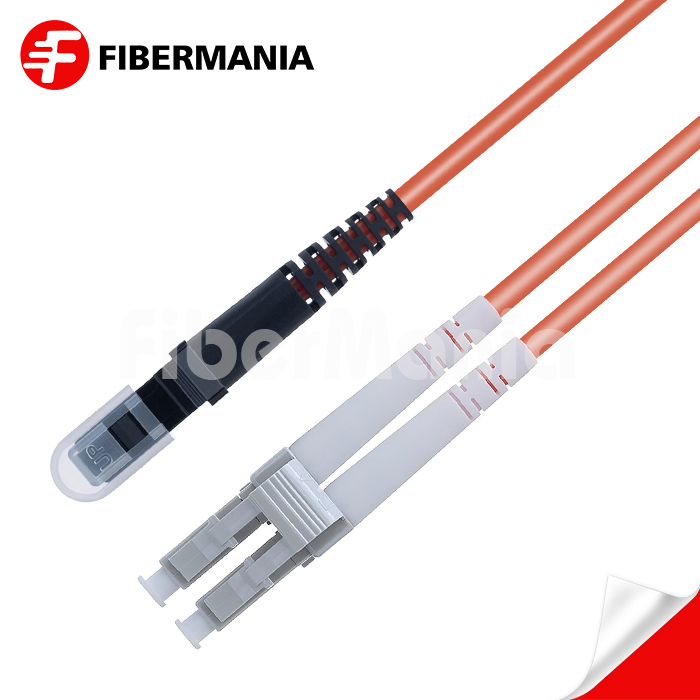 1M LC/UPC-MTRJ/PC Duplex 62.5/125 OM1 Multimode OFNR Fiber Optic Patch Cable 3.0mm – Orange