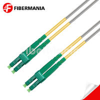 1M LC/APC-LC/APC Duplex 9/125 OS2 Single Mode OFNR Armored Patch Cable 3.0mm – Yellow