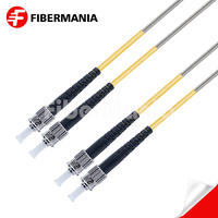 1M ST/UPC-ST/UPC Duplex 9/125 OS2 Single Mode OFNR Armored Patch Cable 3.0mm – Yellow