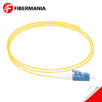 LC/UPC Simplex Fiber Optic Pigtail, Single Mode 9/125um, Yellow Jacket, 0.9mm, 1M