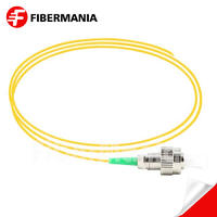 FC/APC Simplex Fiber Optic Pigtail, Single Mode 9/125um, Yellow Jacket, 0.9mm, 1M