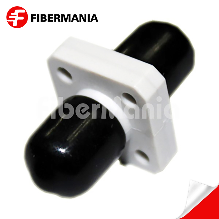FC-FC Multimode Simplex Plastic Fiber Optic Adapter – Square & One Body (Screw Panel Mount)