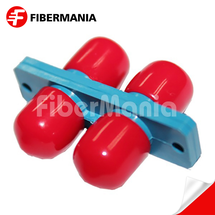 FC-FC Single Mode Duplex Plastic Fiber Optic Adapter – Blue