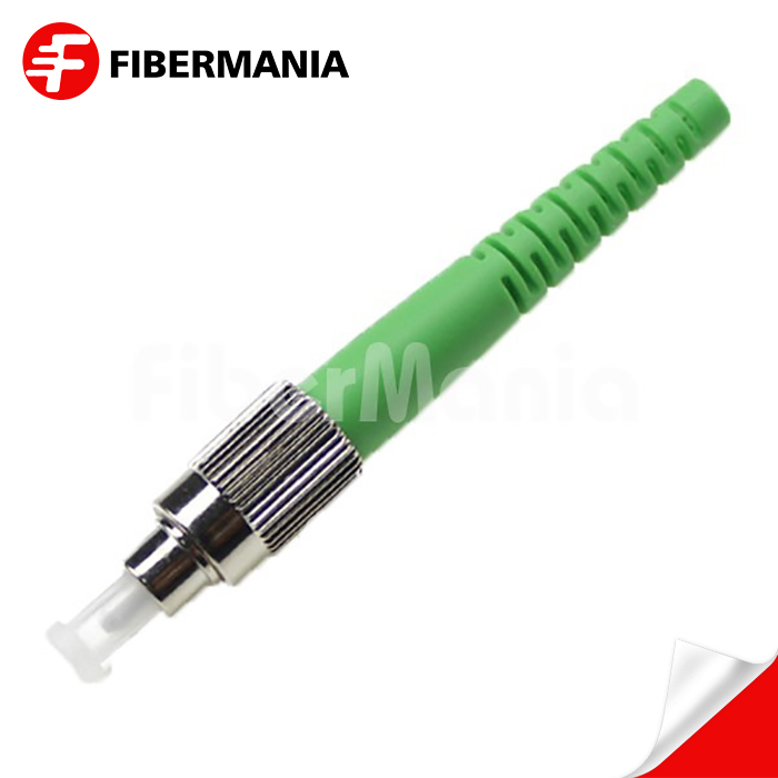 FC/APC Connector, Single Mode, Green Housing, 2.0mm Boot