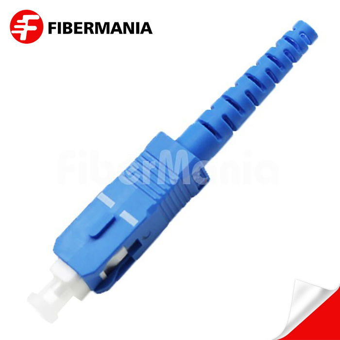 SC Connector, Single Mode, Blue Housing, 2.0mm Boot