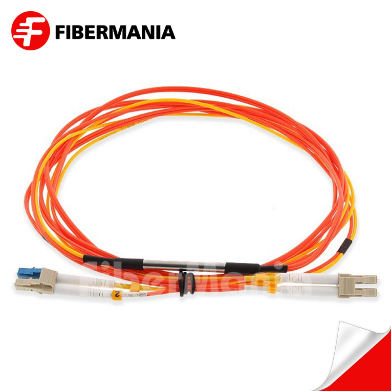 Mode Conditioning Fiber Optic Patch Cable, 2 x LC 62.5/125 to 1 x LC 9/125 & 1 x LC 62.5, 3M