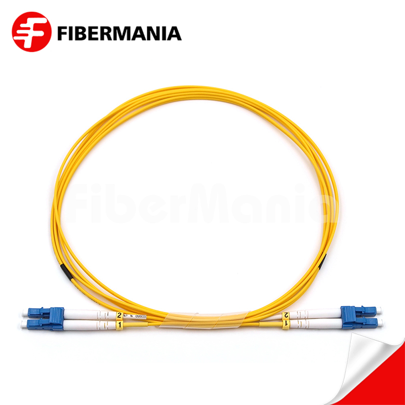 FiberMania Customized Optical Fiber LC-LC Duplex Single Mode LSZH  Fiber Optic Patch Cable
