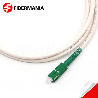Factory Premium SC-SC Simplex Single Mode LSZH Fiber Optic Patch Cable