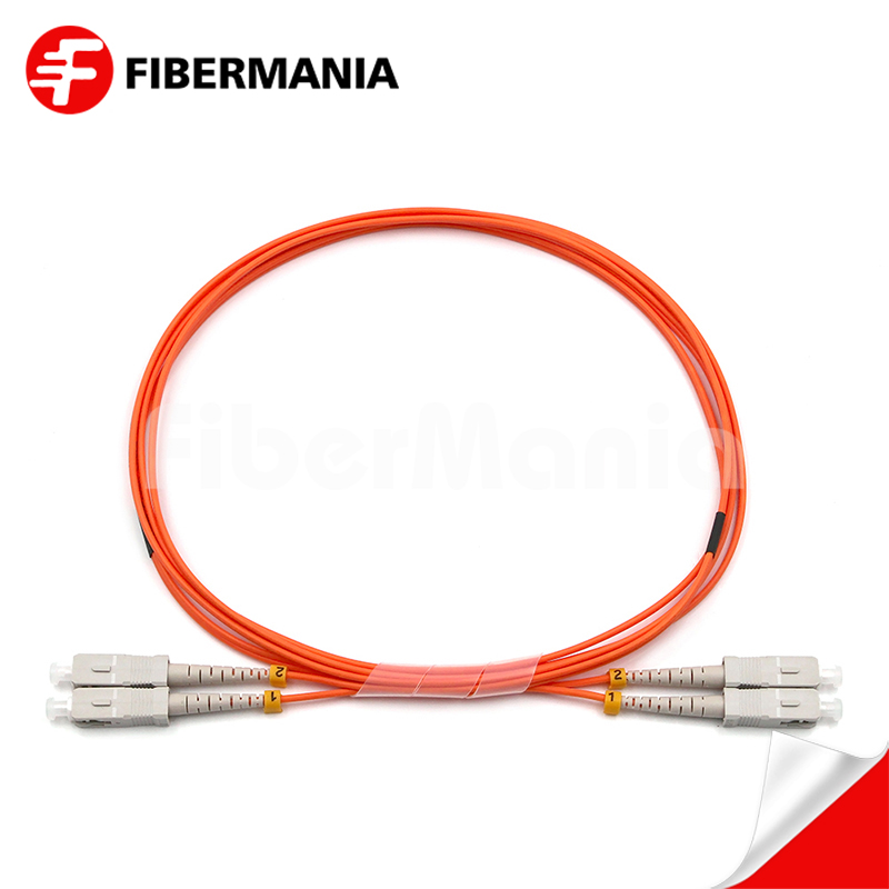 FiberMania Customized SC-SC Duplex OM1 Multimode Fiber Optic Patch Cord Fiber Cable Fiber Jumper Cable