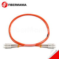 FiberMania Customized SC-SC Duplex OM1 Multimode Fiber Optic Patch Cord Fiber Cable Fiber Jumper Cable