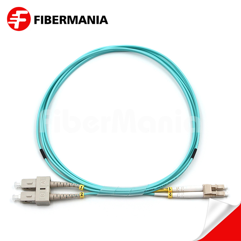 China Supply Fiber Cable Fiber Jumper Cable LC-SC Duplex OM3 50/125 Multimode Fiber Patchcord