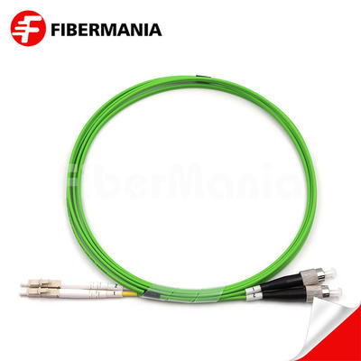Fiber Jumper Cable LC-FC Duplex OM5 Multimode Fiber Optic Patch Cable